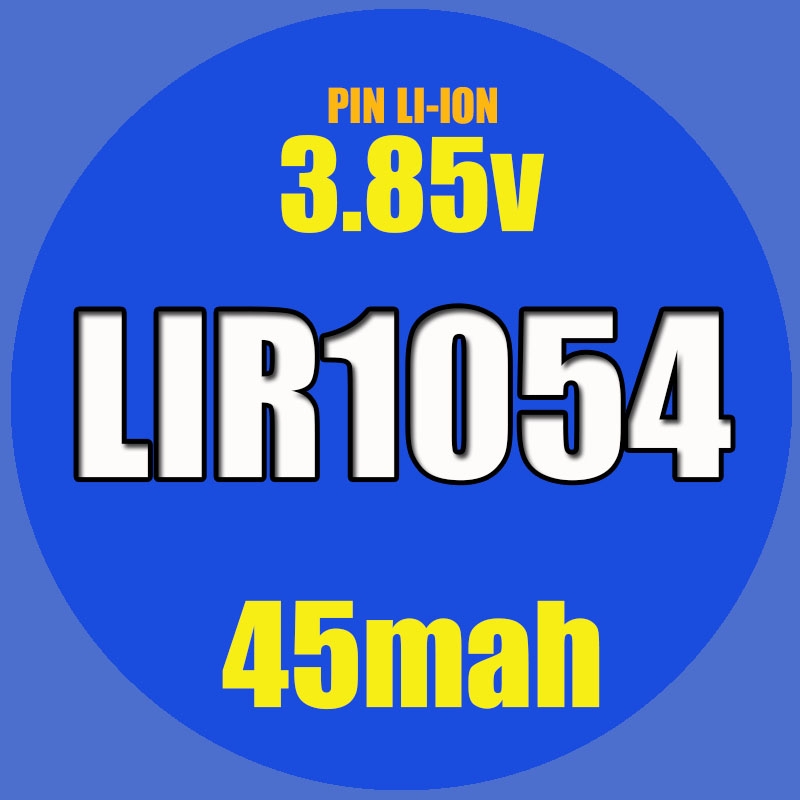 Pin Tai Nghe Bluetooth Nén Tròn Li-ion LIR1040, LIR1045, LIR1054, LIR1154, LIR1254 - 3.85V