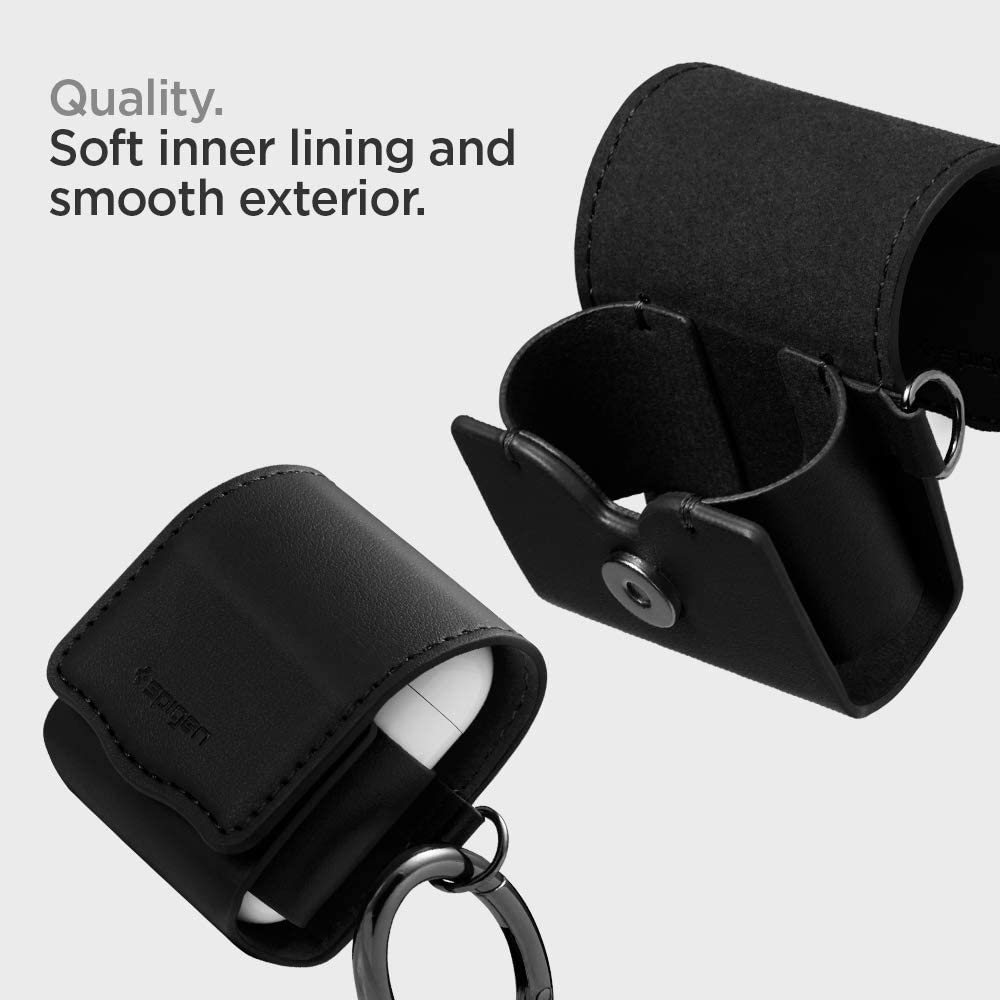 Ốp Da AirPods 1/2 Spigen VALENTINUS Sang Trọng Và Lịch Lãm - Case Leather For AirPods 1/2 - Thương Hiệu Cao Cấp