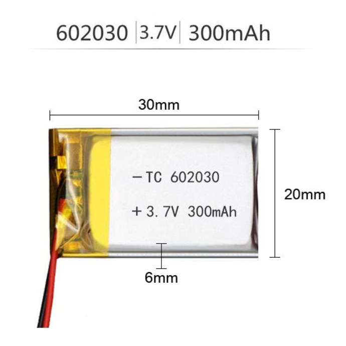 Pin 3.7V Li-Po (Li-Polyme) Dùng Cho Hộp Sạc Tai Nghe và Các Thiết Bị Điện Tử