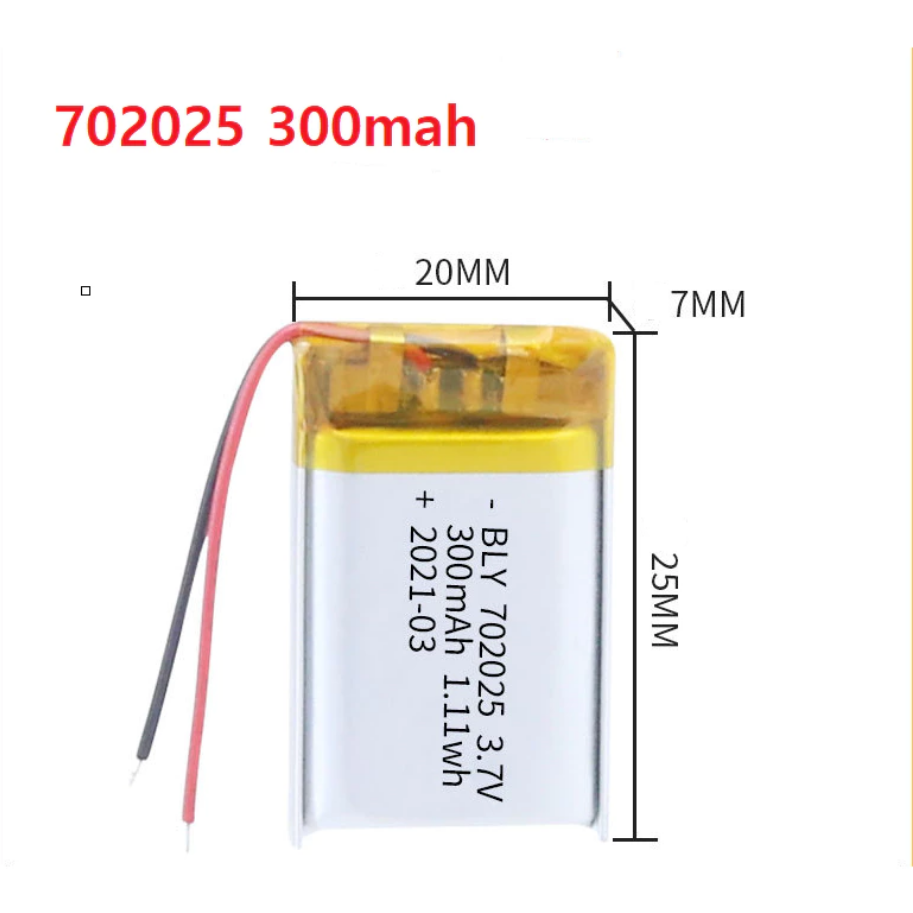 Pin 3.7V Li-Po (Li-Polyme) Dùng Cho Hộp Sạc Tai Nghe và Các Thiết Bị Điện Tử