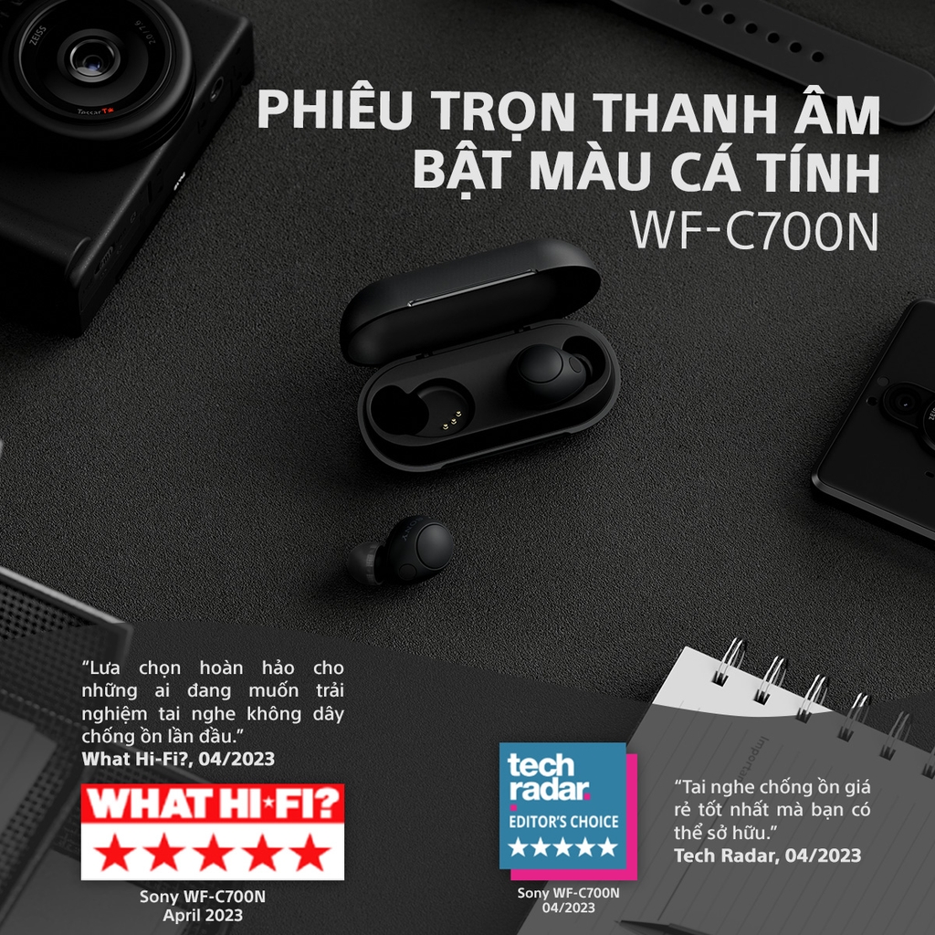 Tai Nghe Nhét Tai Sony WF-C700N Truly Wireless Không Dây Chống Ồn Chủ Động