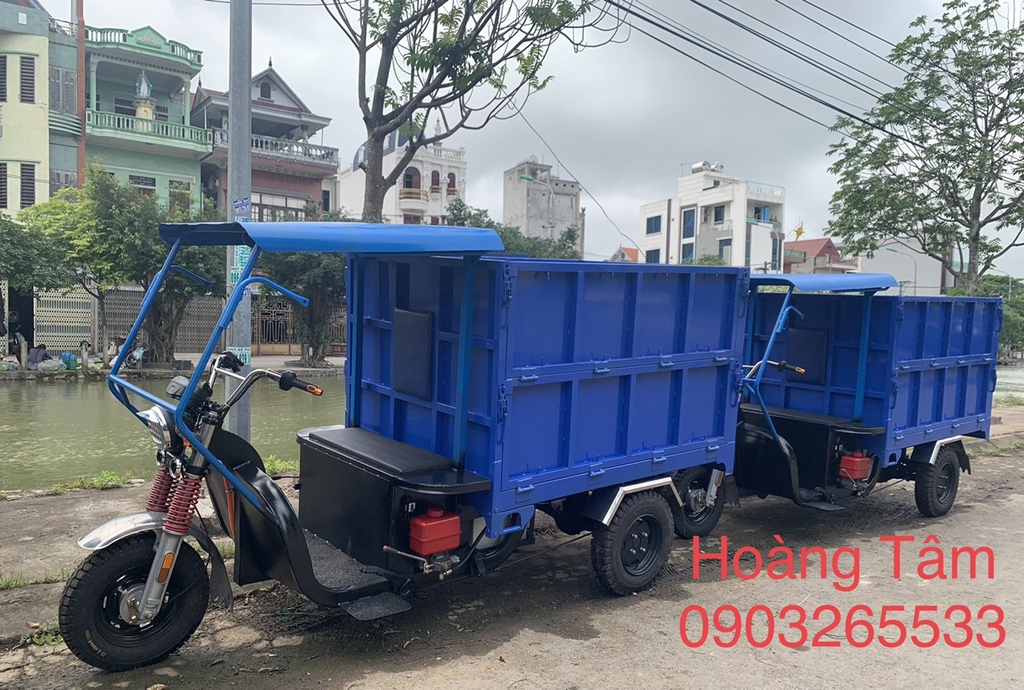 Bán Xe 3 Bánh Điện - Xe Điện Ba Bánh - Xe Ba Gác Điện Hoàng Tâm