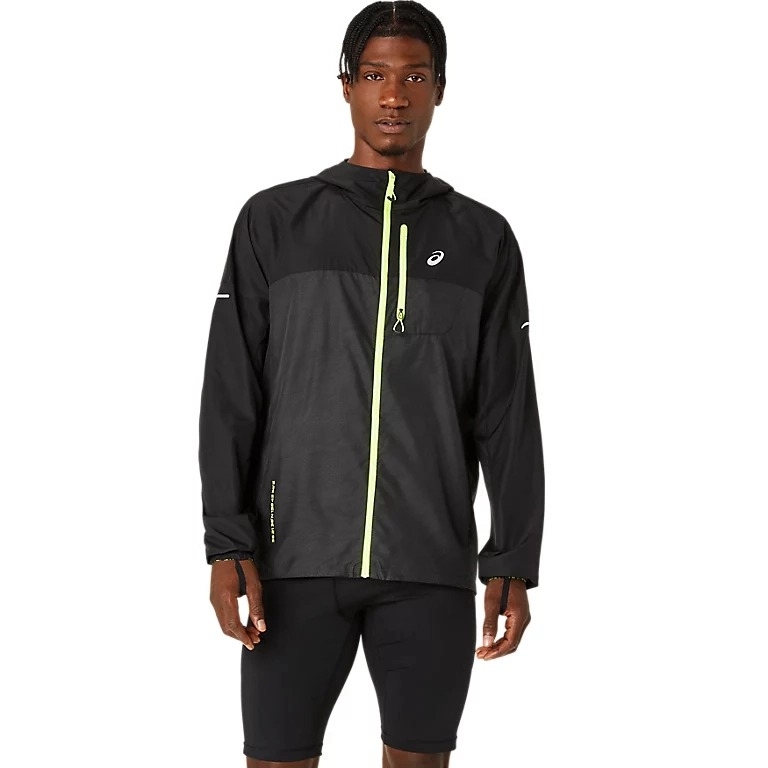 Áo khoác gió chạy bộ ASICS Nam Fujitrail Packable Windbreaker 2011C991.001