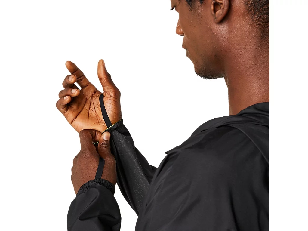 Áo khoác gió chạy bộ ASICS Nam Fujitrail Packable Windbreaker 2011C991.001