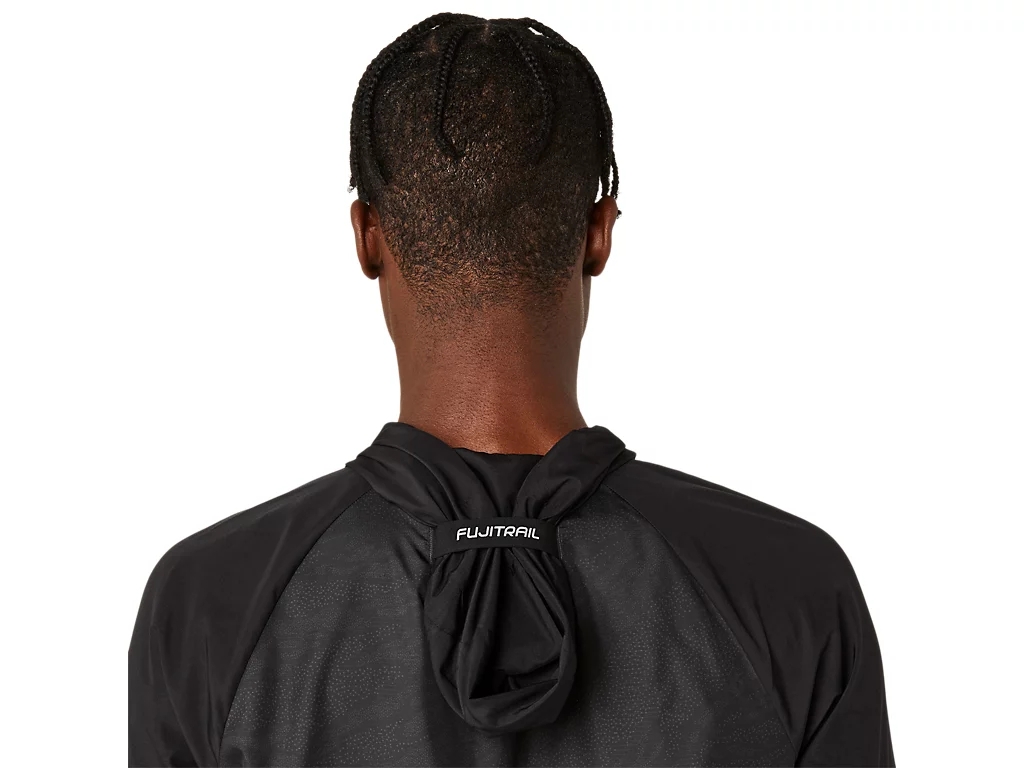 Áo khoác gió chạy bộ ASICS Nam Fujitrail Packable Windbreaker 2011C991.001