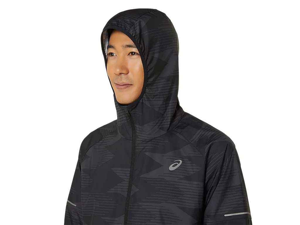 Áo khoác chạy bộ Nam ASICS PACKABLE GRAPHIC JACKET 2011D013.001