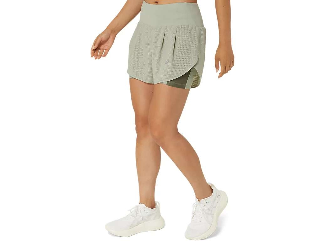 Quần chạy bộ Nữ ASICS ROAD 2-N-1 3.5IN short 2012C975.300