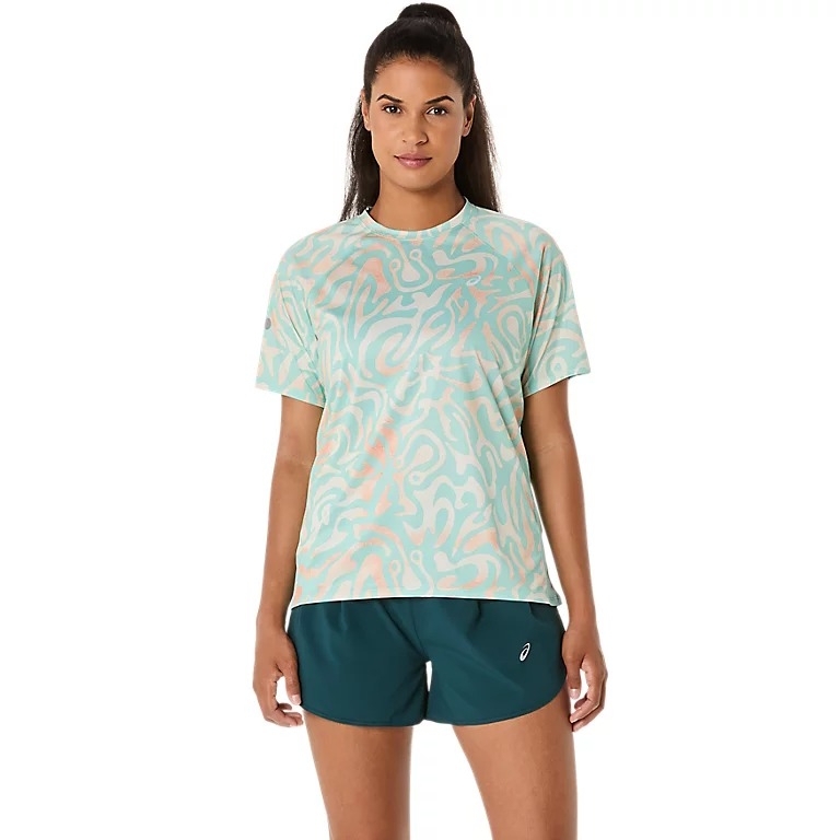 Áo T-shirt chạy bộ ASICS ROAD LITE-SHOW SS TOP Nữ - 2012D073.300