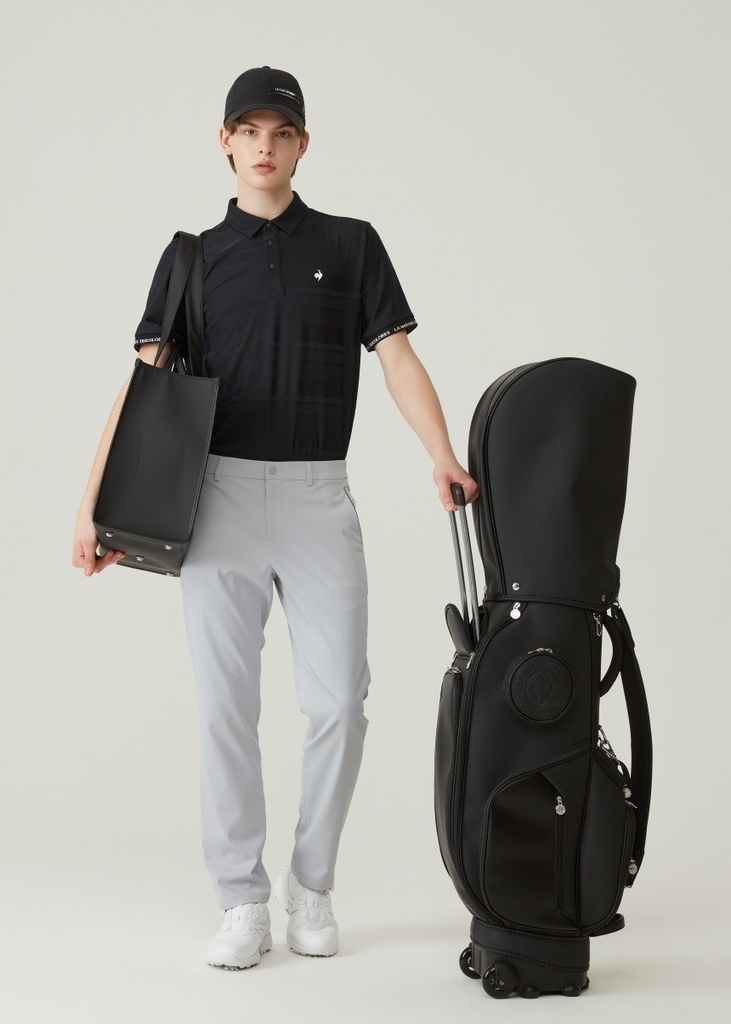 Áo Polo le coq golf Nam - GP121MTS34-BLCK