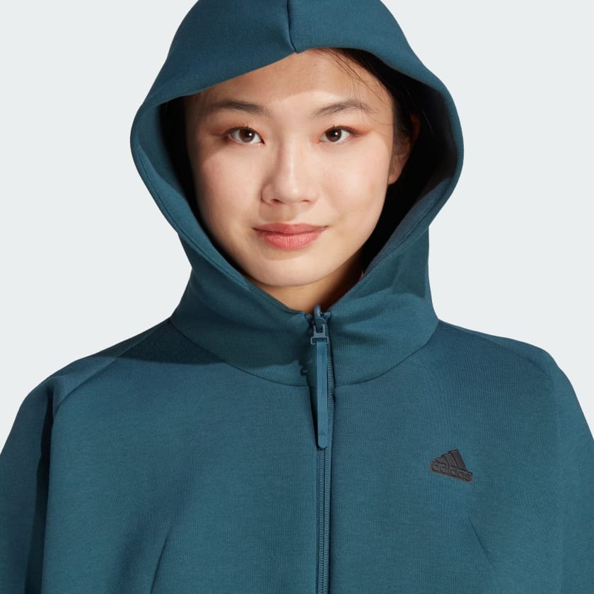 Áo hoodie khóa kéo dọc thân adidas z.n.e Nữ - IN5129