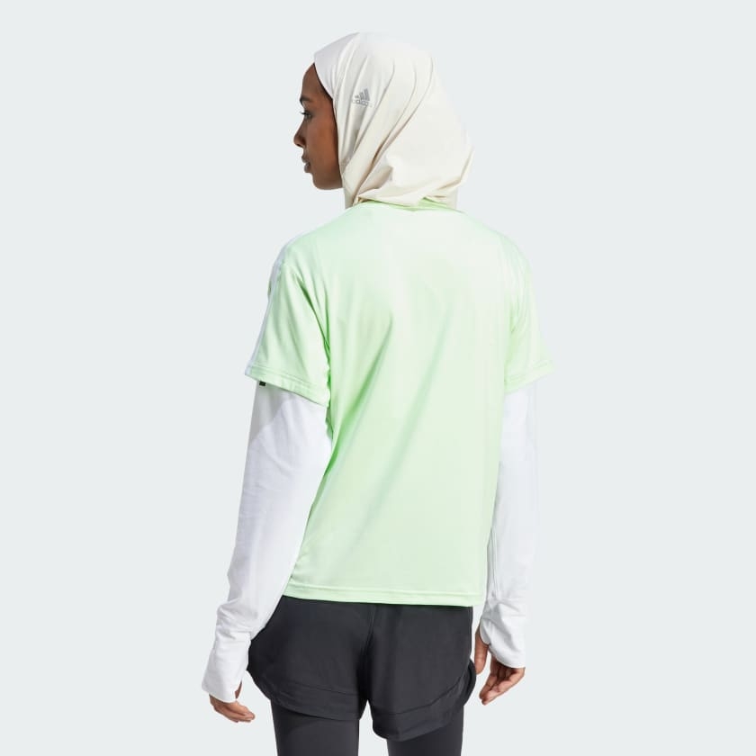 Áo thun tập luyện 3 sọc nữ adidas - IS4213