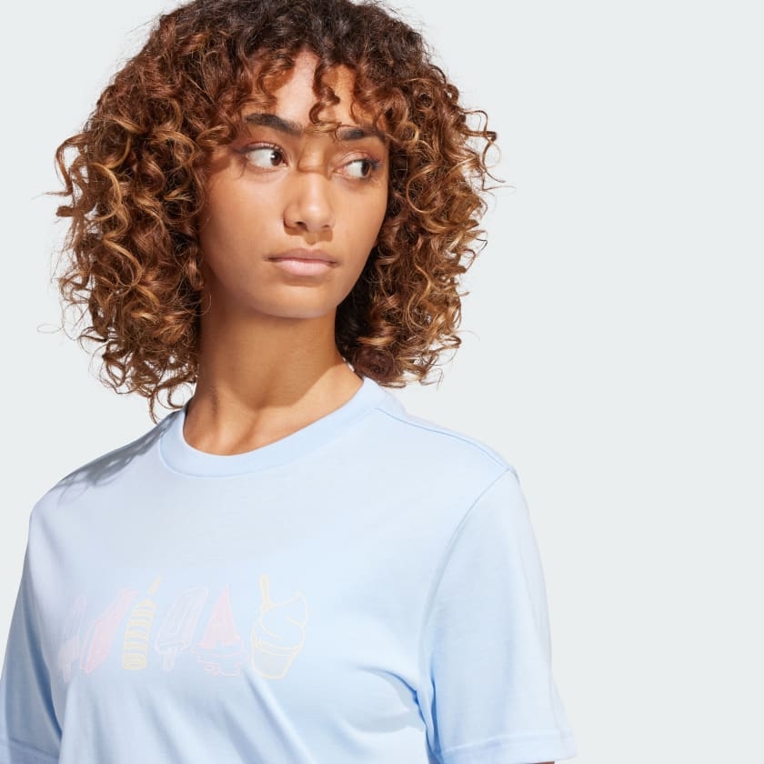 Áo T-shirt adidas Lounge Food Nữ - JJ4102