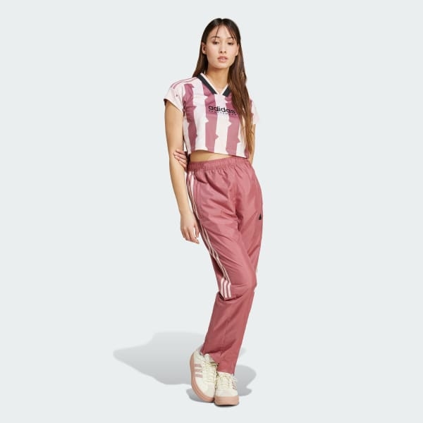 Áo Baby Tee adidas Họa Tiết 3 Sọc Ngắn Tiro Nữ - IX3520