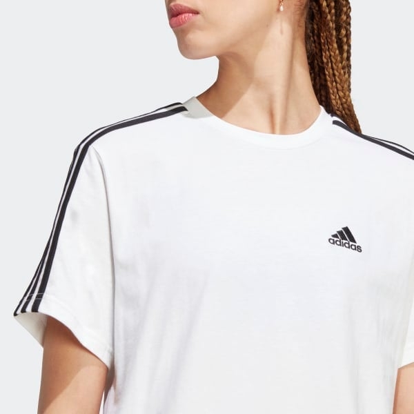 Áo crop top Nữ adidas single jersey 3 soc - HR4915