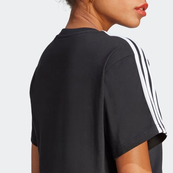 Áo crop top adidas Single Jersey Essentials 3 sọc Nữ - HR4913
