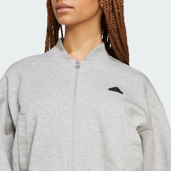 Áo khoác nỉ Nữ bomber adidas Future Icons 3 sọc - IW5251