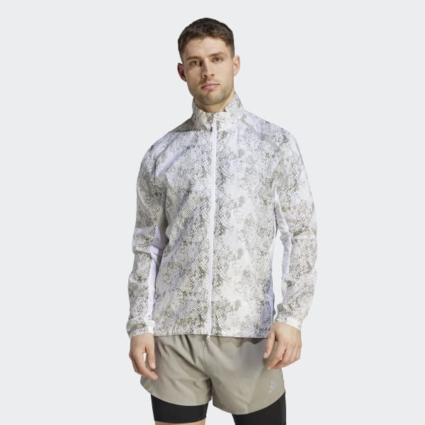Áo khoác gió Nam chạy bộ adidas Marathon Phủ Họa Tiết - IC7597