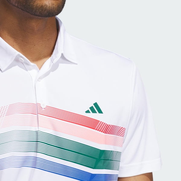 Áo Polo golf adidas Kẻ Sọc Ngang Ngực Core Nam IT0129