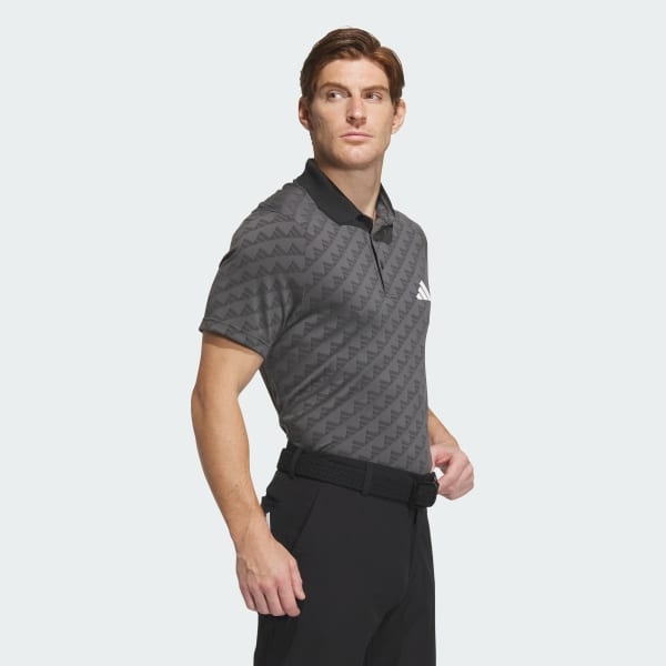 Áo Polo golf adidas Jacquard HEAT.RDY Nam - IN2796