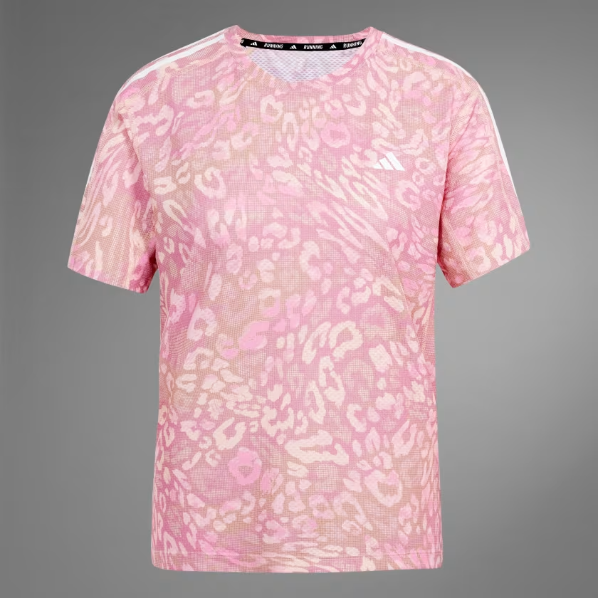 Áo T-shirt chạy bộ adidas CLIMACOOL Own the Run 3 sọc Nữ - JC7408