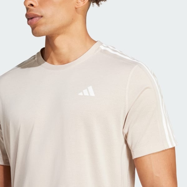 Áo T-shirt chạy bộ adidas Own the Run 3 sọc Nam - IV9951