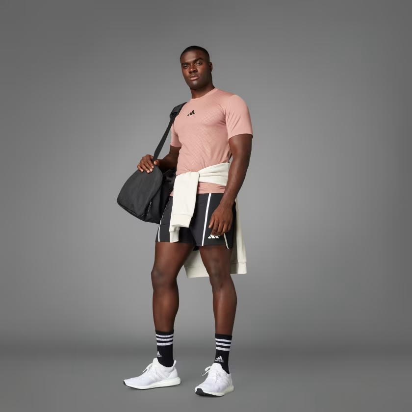 Áo T-shirt tập luyện adidas Power 3 sọc Nam - JI8217