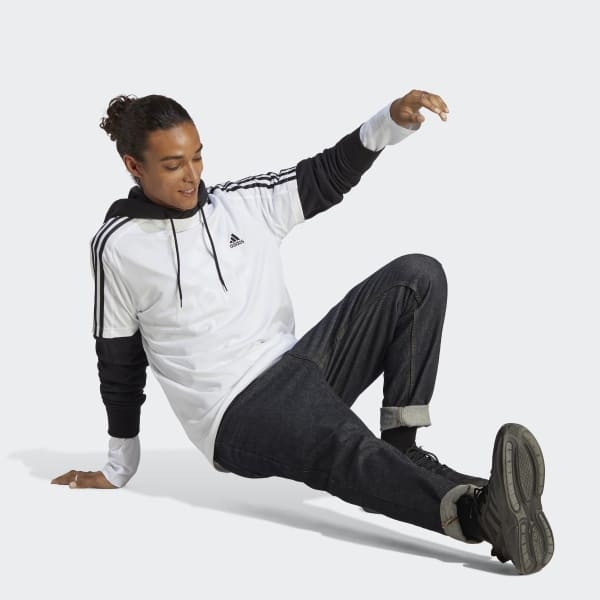 Áo T-shirt adidas 3 Sọc Single Jersey Essentials Nam - IC9336