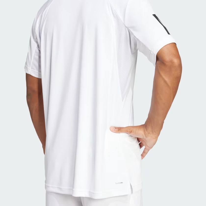 Áo T-shirt tennis/pickleball adidas Club Climacool 3 sọc Nam - JE0413