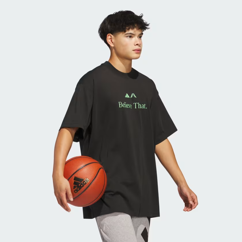 Áo T-shirt bóng rổ adidas Anthony Edwards Believe That Nam - JW4291