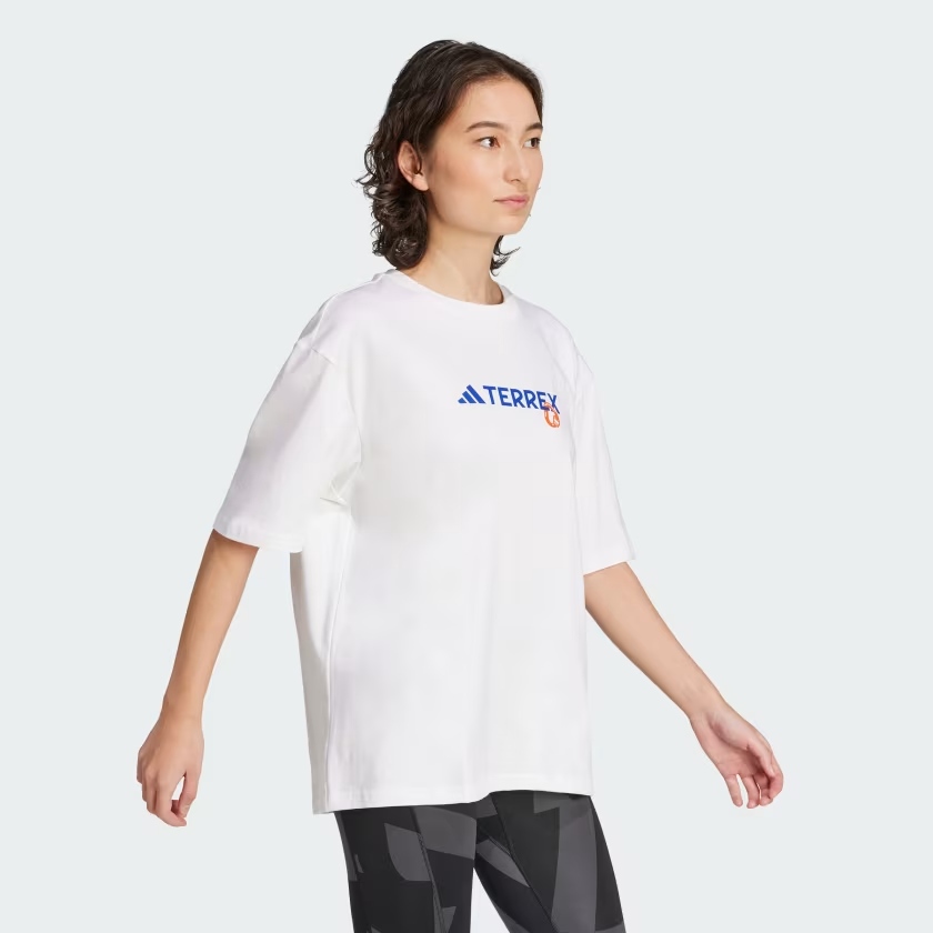 Áo T-shirt leo núi adidas Terrex hoạ tiết Nữ - JI9157