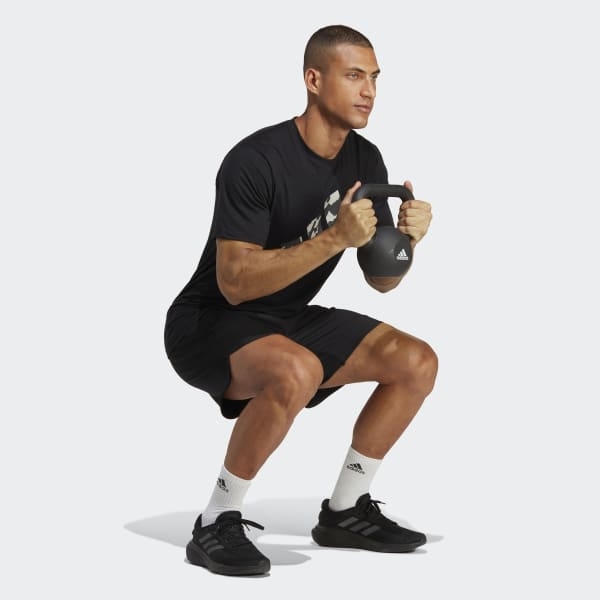 Áo T-shirt tập luyện adidas Logo Seasonal Train Essentials Nam - IB8256