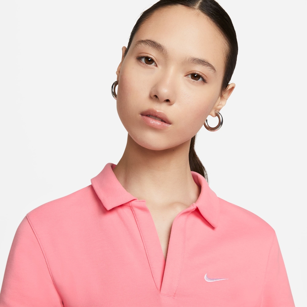 Áo Polo tay ngắn thời trang AS W NSW ESSNTL SS POLO CRP TO Nữ Nike DV7885-611