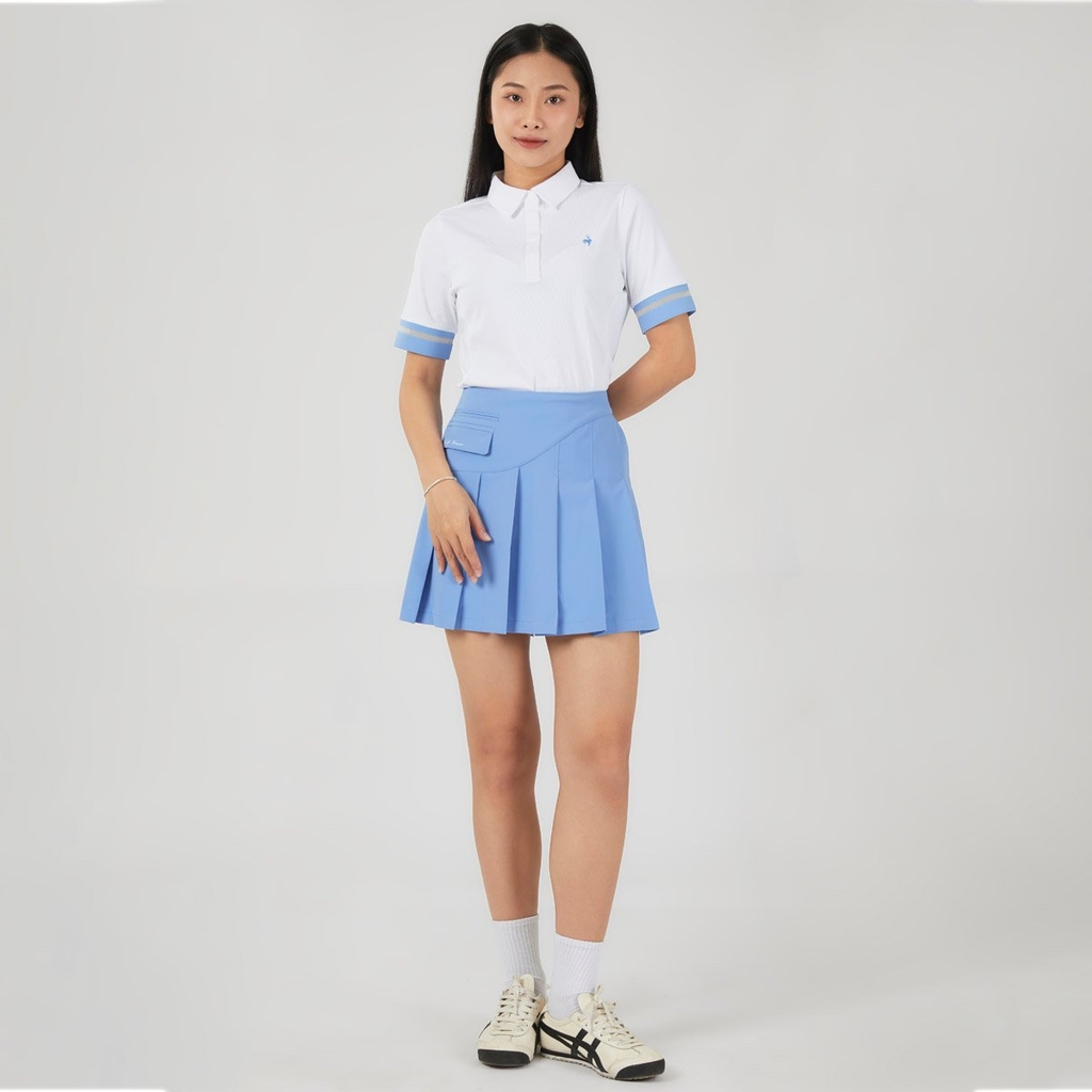 Áo Polo le coq golf Nữ GP122LTS31-WHTE