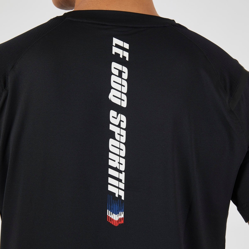 Áo T-shirt le coq sportif Nam QP223GRS44-BLK0