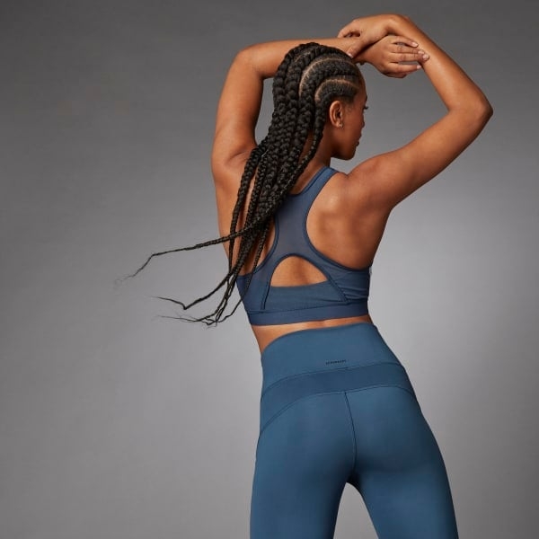 Áo bra tập luyện adidas Believe This 3 sọc Medium Support - GM2963