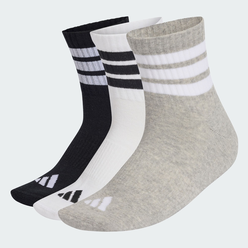 Tất cổ chân adidas Cushioned 3 sọc 3P Unisex - KC9618