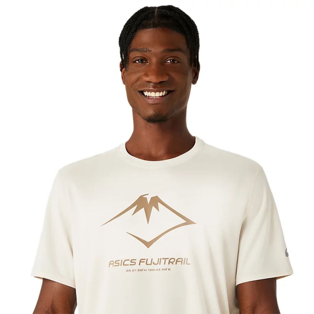 Áo T-shirt chạy Trail ASICS FUJITRAIL LOGO SS Nam - 2011C981.251