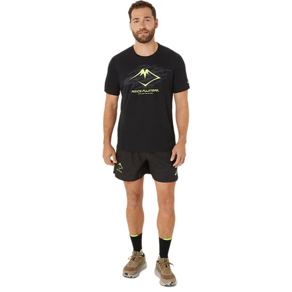 Áo T-shirt chạy Trail ASICS FUJITRAIL LOGO SS Nam - 2011C981.002