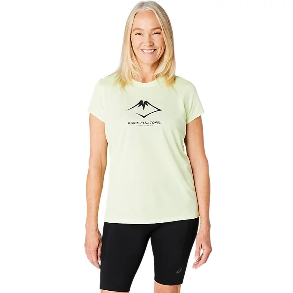 Áo T-shirt chạy Trail ASICS FUJITRAIL LOGO SS Nữ - 2012C971.300