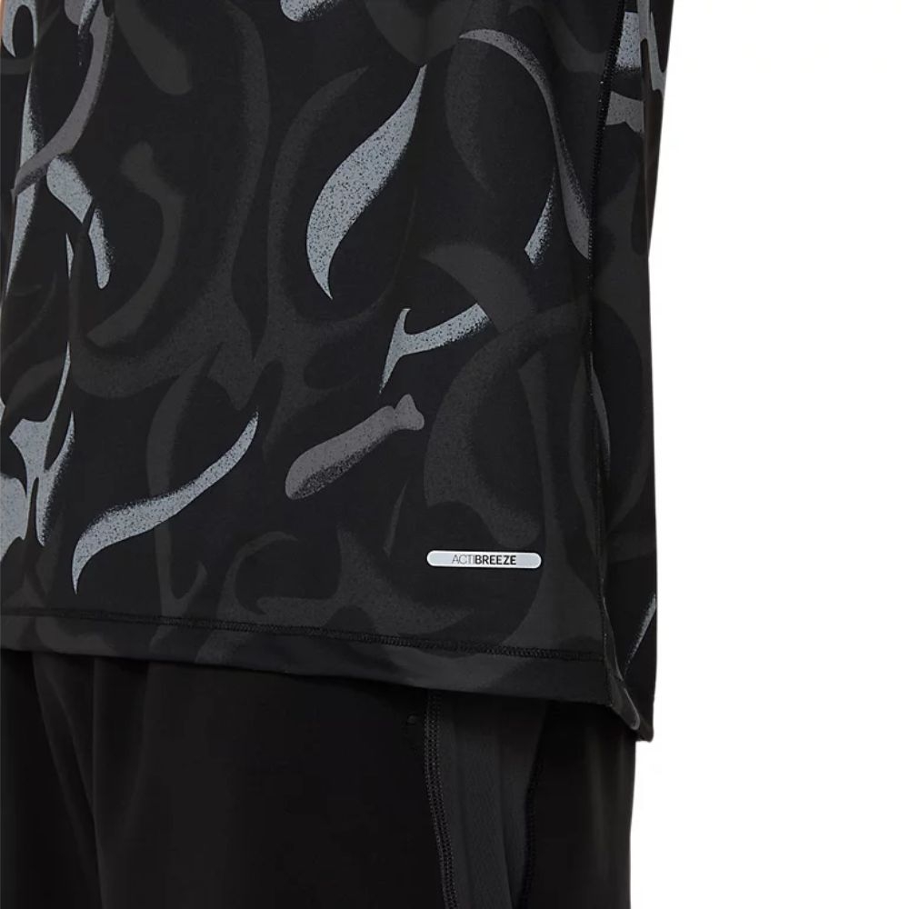 Áo T-shirt chạy bộ ASICS ROAD ALL OVER PRINT SS TOP Nam - 2011D092.001