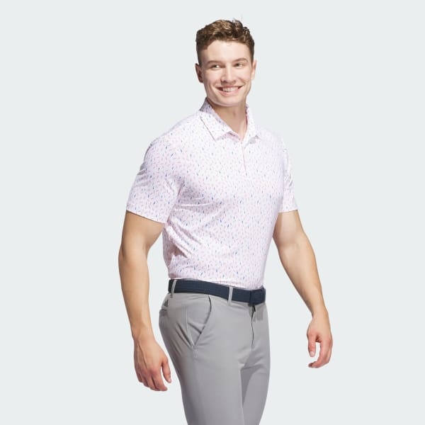 Áo Polo golf adidas hoạ tiết Ultimate365 Nam - IL0553