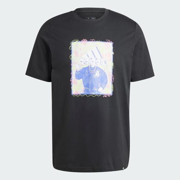 Áo T-shirt adidas hoạ tiết Doodle Nam - IY8072