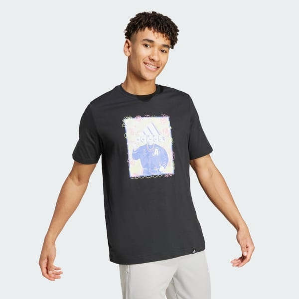 Áo T-shirt adidas hoạ tiết Doodle Nam - IY8072