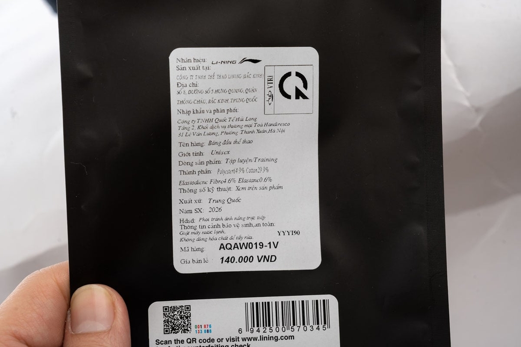 Băng đầu Li-Ning Unisex AQAW019-1V