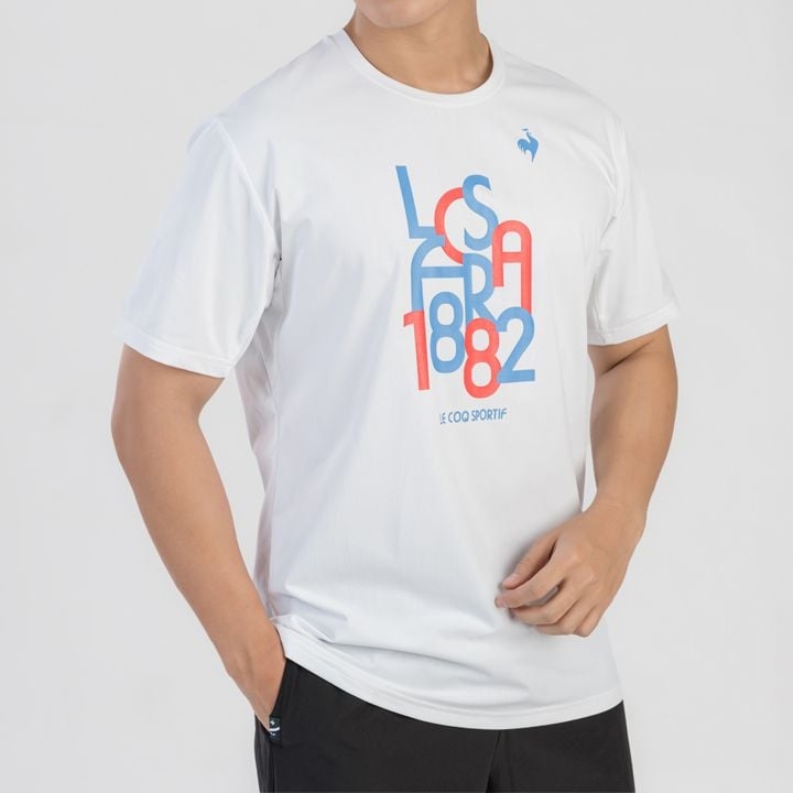 Áo T-shirt le coq sportif Nam - QTMXJA05V-WH
