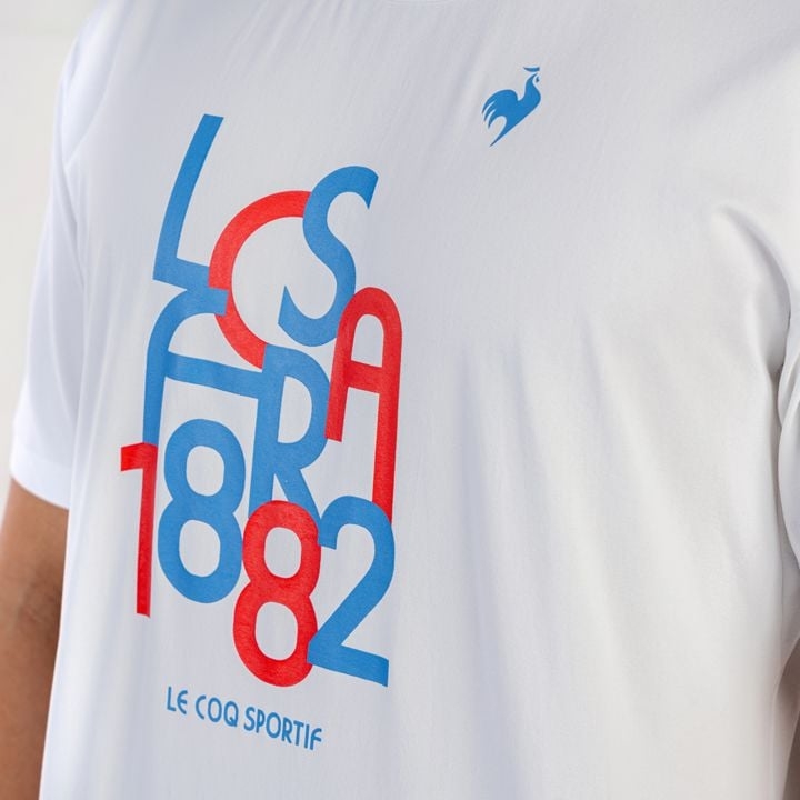 Áo T-shirt le coq sportif Nam - QTMXJA05V-WH
