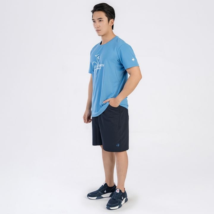 Áo T-shirt le coq sportif Nam - QTMXJA07V-BL