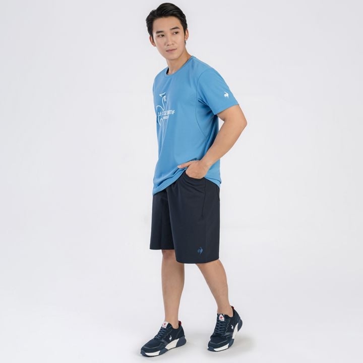 Áo T-shirt le coq sportif Nam - QTMXJA07V-BL