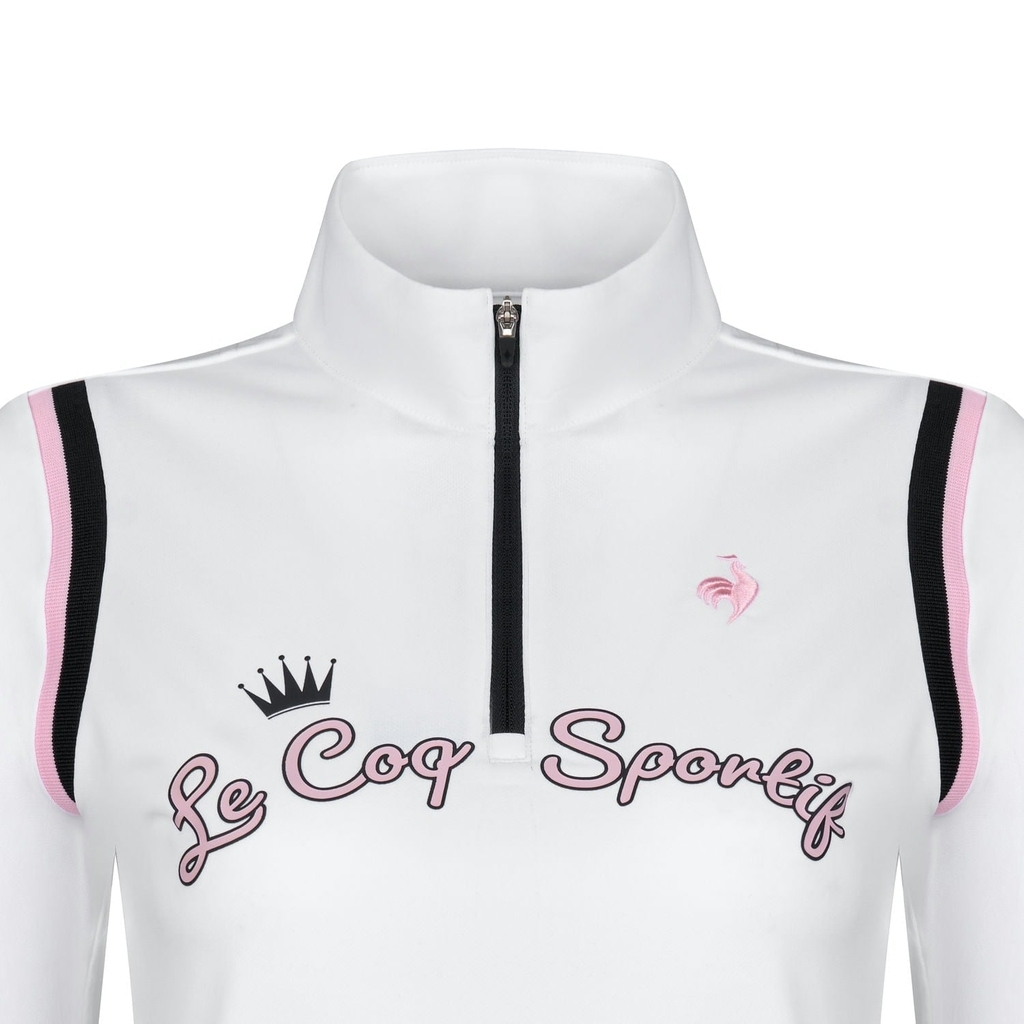 Áo Polo dài tay le coq golf Nữ LG6FLSG1LV-WH00