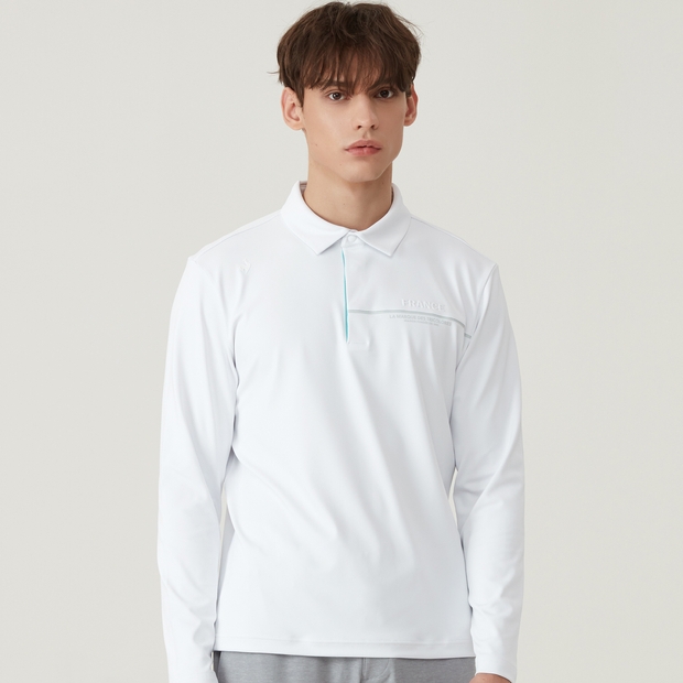 Áo Polo le coq sportif golf Nam - GO121MTL11-WHTE